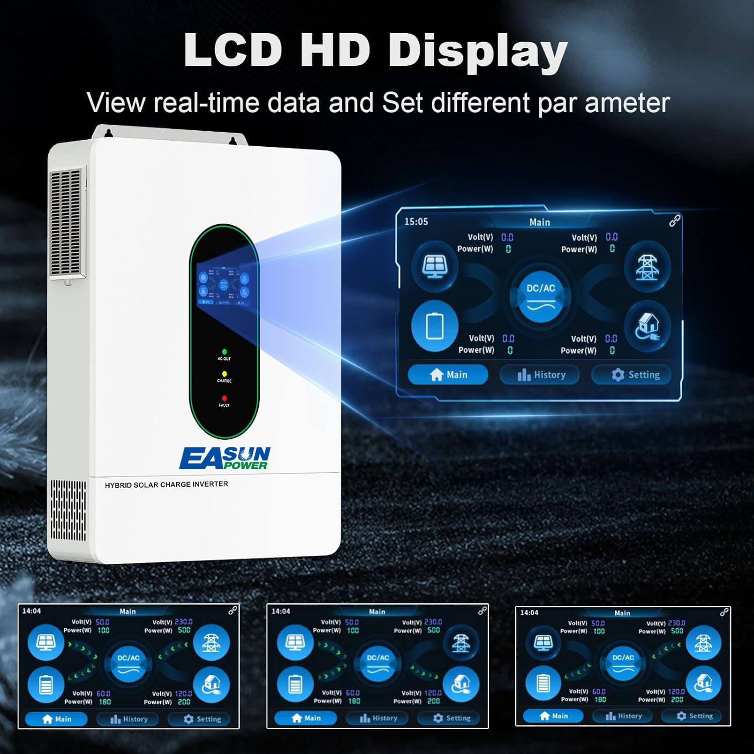 Inversor de Fase Dividida EASU - Grid Tie Inverter Limiter 2000W avaliação e preço