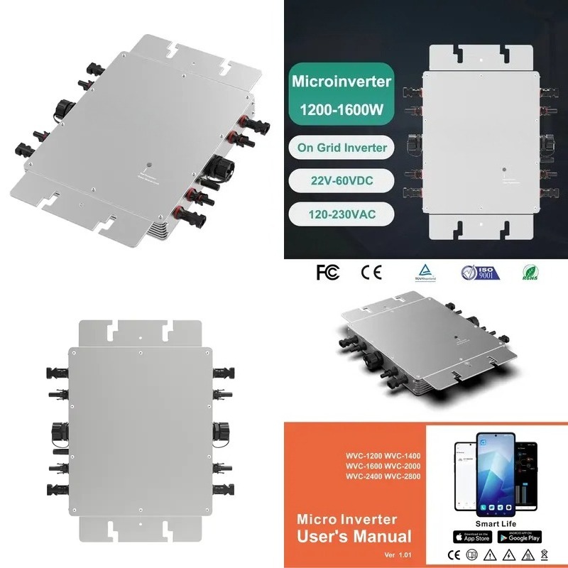 Microinversor Inteligente com  - Micro Inverter 1400W Solar Grid Tie avaliação e preço